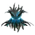 thumbnail image 2 of Gothic Feather Collar Shoulder Cape Neck Warp for Halloween Blue, 2 of 10
