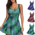 thumbnail image 4 of Hhchenyulemon Women Plus Size Push-Up Padded Bikini Swimdress M-4Xl, 4 of 5