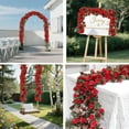 thumbnail image 4 of 5 Pcs 40 ft Rose Garlands Artificial Rose Vines,Fake Silk Flower Vines,Fake Flower Hanging Rose Ivy,Faux Vine Flowers Hanging Strings for Wedding Arch Table Wall Backdrop Party Decor,Red,8ft/Pc, 4 of 9