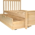 thumbnail image 6 of Max & Lily Twin Bed Frame with Storage Drawer, Solid Wood Platform Bed for Kids, Natural, 6 of 10