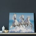 thumbnail image 3 of Naloa Horses Running Through The Water Print Canvas Bathroom Wall Art,Bathroom Wall Art Decoration, Canvas Poster Prints,Decorative Paintings for Living Room, Bathroom, Kids Room, 3 of 6