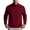 Wine, variant on Casual Striped Textured Half Zip Sweater for Men Cotton Stand Collar Loose Fittedting Warm Pullover Ideal for Daily Wear and Relaxation