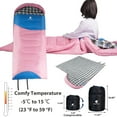 thumbnail image 4 of GEERTOP Portable Sleeping Bag Flannel for Adults Big and Tall Lightweight Waterproof Warm 3-4 Season Backpacking Sleeping Bag for Camping Hiking Mountaineering, 4 of 7