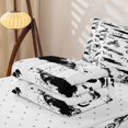 thumbnail image 6 of Manfei Sporty Motorcycle Zipper Full Size Comforter Sets with Fitted Sheet and 2 Pillowcases,Checkerboard Pattern Zipper Bedding Set,White,Reversible,4pcs, 6 of 8