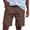 Coffee, variant on Mens Dress Shorts Summer Lightweight Straight Leg Loose Fit Business Casual Bermuda Shorts with Pockets
