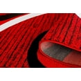 thumbnail image 5 of GLORY RUGS Area Rug 2x3 Red Black Door Mat Modern Swirls Carpet Bedroom Living Room Contemporary Dining Accent Sevilla Collection 4817, 5 of 5