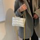 thumbnail image 5 of Bolso bandolera con entramado de cuero PU para mujer Bolso con cadena de color sólido (Blanco) Tmvgtek Oficina Multiescena Multifunción, 5 of 9