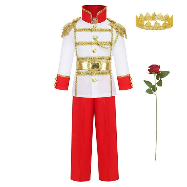 Boys Royal Prince Costume Halloween Birthday Cosplay FancyDress Costume