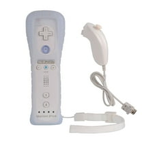Luxmo 2in1 Built in Motion Plus Remote Controller Nunchuck Set for Wii&Wii U Video Games Console