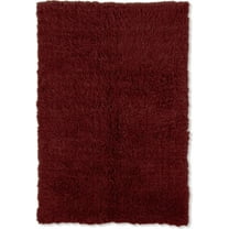 3A Flokati Rug Burgundy 9x12 Hand Woven Zealand Wool Authentic Classic Decor
