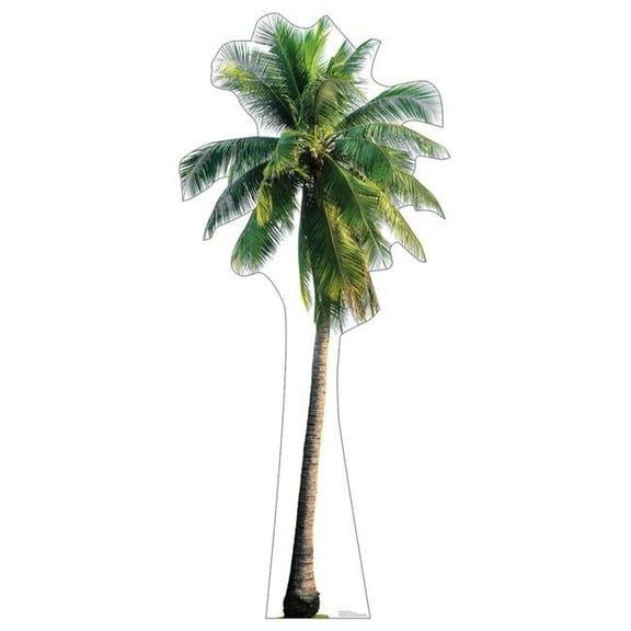 79 x 35 in. Tropical Palm Tree Life-Size Cardboard Cutout