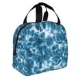 thumbnail image 2 of Easygdp Blue Tie Dye Bolsa Térmica Premium - Tela Oxford Impermeable, Gran Capacidad, Bolsillo Frontal, Unisex para Trabajo, Escuela, Actividades al Aire Libre y Picnics, 2 of 8