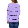 thumbnail image 2 of Spring Fall Kids Long Sleeved Striped Print O-Neck Children T-Shirt Tops, 2 of 2