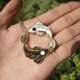 thumbnail image 4 of Collar de Pareja Yin Yang 2 Collares de Pareja Lucky Fish (blanco y negro), joyas para él y ella, novio y novia, 4 of 5