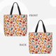 thumbnail image 2 of Disketp Colorful Maple Leaves Bolsa Tote de Lona para Mujer, Bolso de Hombro y Cruzado con Cierre de Cremallera, 2 of 7