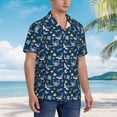 thumbnail image 3 of Balery Sea Turtle Camisas hawaianas de manga corta para hombre, camisas playeras de corte holgado, camisas de vacaciones con botones,Large, 3 of 7