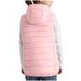 thumbnail image 5 of Diufon Girls Boys Puffer Vest Lightweight Sleeveless Zipper Coat Fall Winter Hooded Vests Warm Outerwear with Pockets, 5 of 10