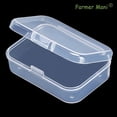 thumbnail image 4 of 12 Pack Rectangle Plastic Clear Storage Containers Box,Small Bead Organizer for Small items, Crafts, Beads, Coins, Jewelry and Business Cards (2.52 x 1.73 x 0.79 Inch), 4 of 8