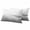 Silver, variant on Grey Ombre Outdoor Pillow Covers 20x12 Set of 2, Waterproof Patio Throw Pillowcase Protectors, Summer Minimalist Ocean Waves Lumbar Decorative Pillow Shams Cushion Covers for Seat Bed Couch Sofa