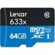 thumbnail image 2 of Memoria MicroSDXC Lexar 64GB 633 UHS-I Clase 10 C/Adaptador azul 10.0, 2 of 3