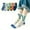 White, variant on Utlike 5 Pairs Boys Socks Letter Print Athletic Socks For Boy Cute Gifts For Kids Size 12 Years-16 Years