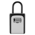 thumbnail image 1 of Outdoor 4 Digit Combination Wall / Handle Mounted Key Safe Lock Box - Black/grey, 1 of 5
