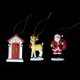 thumbnail image 4 of Fiudx Liquidación de ahorros de verano Colgante de decoración navideña de Papá Noel, artesanía de resina para el hogar, colgante de árbol de Navidad, 4 of 7