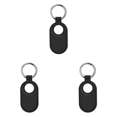 thumbnail image 1 of Funda de silicona de 3 piezas con llavero para Galaxy SmartTag2 (negro), 1 of 2