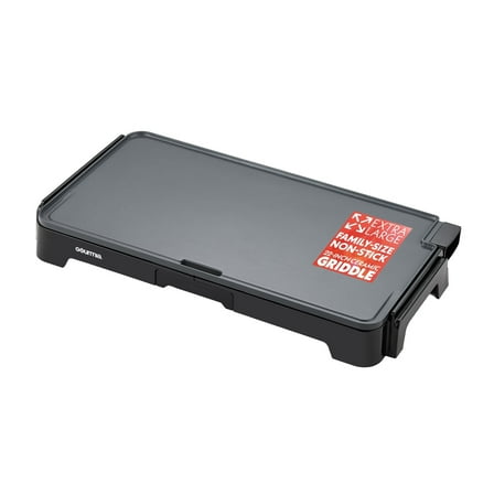 Gourmia 22 Inch Ceramic Nonstick Electric Griddle with Adjustable Temperature, Gray