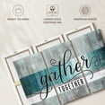 thumbnail image 6 of Elephant Stock Gather Together Grunge Typography Wall Art - Horizontal Multi Panel Canvas - Living Room Wall Decor - Wall Signs Multi Panel - Gray And Teal Decor - 57" x 36", 6 of 8