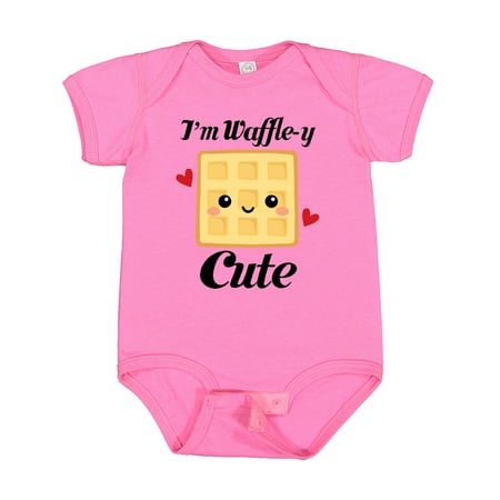 

Inktastic Waffle Pun Im Waffle-y Cute Gift Baby Girl Bodysuit
