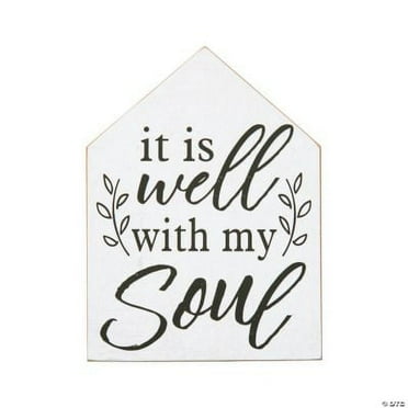 It Is Well With My Soul Tabletop Sign, Party & Gift, Home Decor, 1 Piece