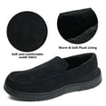 thumbnail image 3 of Northblanc Men's Slippers Warm Soft Plush Memory Foam House Slippers for Men Comfortable Bedroom Moccasin Slipper Non-Slip Indoor Outdoor, 3 of 10