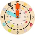 thumbnail image 4 of Wooden Clock Toy Children Educational Clock Model Time Learning Wood Clock Kids Plaything, 4 of 9