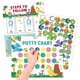 thumbnail image 1 of 1 Set Toddler Girls Potty Training Chart Cartoon Dinosaur Potty Training Sticker Chart For Girls, 1 of 5