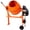 Orange-4.2 Cu. Ft., variant on LuckyNote 3 Cu. Ft. Electric Cement Mixer, 110V Portable Concrete Mixer Machine with Cast-Iron Drum, for Mortar Stucco & Fodder, Orange