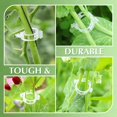 thumbnail image 2 of 200 Clips de Plástico Seguro para Plantas, Clips de Soporte para Fijar Clips de Plantas de Jardín para Verduras, Tomates, Vides, Tallos Rectos y Más Saludables (200 Piezas Transparentes), 2 of 5