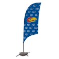 thumbnail image 1 of Showdown Displays 810029KAN-003 7.5 ft. Kansas Jayhawks Razor Feather NCAA Flag with Cross Base - No.003, 1 of 1