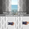 thumbnail image 4 of DriftAway Asher Medallion European Floral Blackout Lined Window Curtain, 2 Panels, 52" x 84", Gray, 4 of 7
