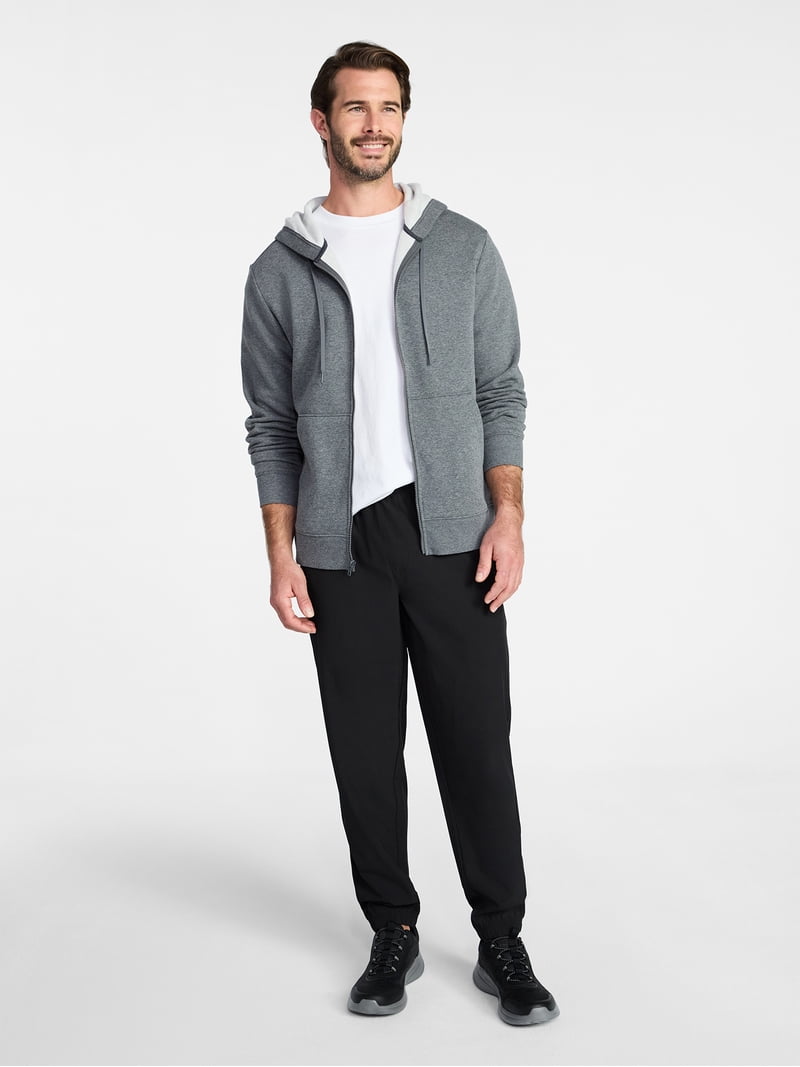 Athletic Works Men's and Big & Tall Men's Fleece Zip Hoodie