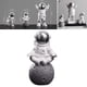 thumbnail image 5 of Estatua de astronauta, figura decorativa para habitación de niños, escultura en miniatura de astronauta, espacio exterior, juguetes educativos de aprendizaje preescolar Plata 9.5x8x15.5CM, 5 of 9