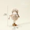 thumbnail image 1 of Christmas Wearing Scarf Angel Girl Pendant xMAS Tree Accessories Supplies Decoration Cute Handmade Plush Elf Toy Home Decor, 1 of 5
