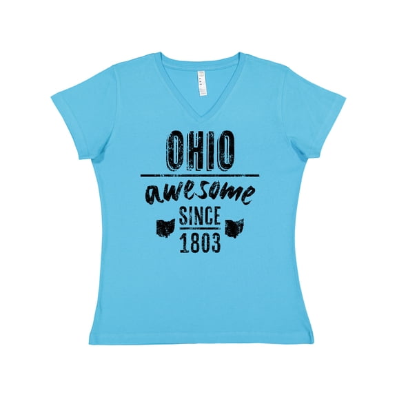 Inktastic Ohio Awesome Since 1803 Women's V-Neck T-Shirt