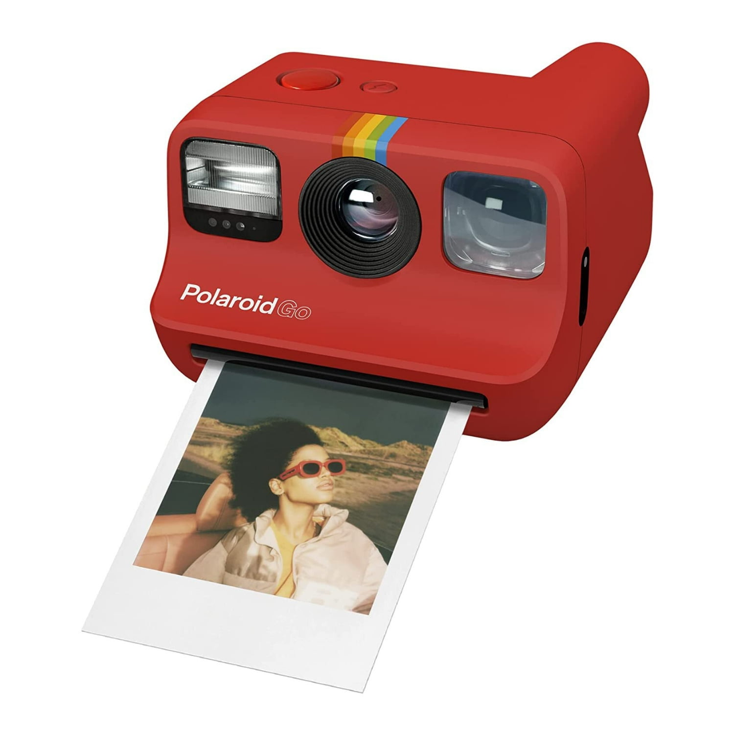 Polaroid Go Generation 2 Instant Film Camera Bundle with Polaroid GO Color  Film, Double Pack and Photo Album for Instax Prints + Cloth (4 Items) (Red)