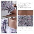 thumbnail image 4 of Top Elegante de Mujer Puff Manga Corta ANGGREK AH3027 Ruched Back Floral Slim Fit, 4 of 6