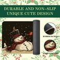 thumbnail image 5 of Christmas Door Mat Black Snowman Winter Doormat Decorative Outdoor Autumn Decoration Indoor Outdoor Entrance Floor mat, Non Slip Welcome Party Decor 17x29 Inch, 5 of 6