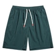 thumbnail image 3 of Mens Lightweight Summer Shorts Adjustable Drawstring Elastic Waist Pant Walking Outdoor Beach Casual Trousers GN2 L, 3 of 4