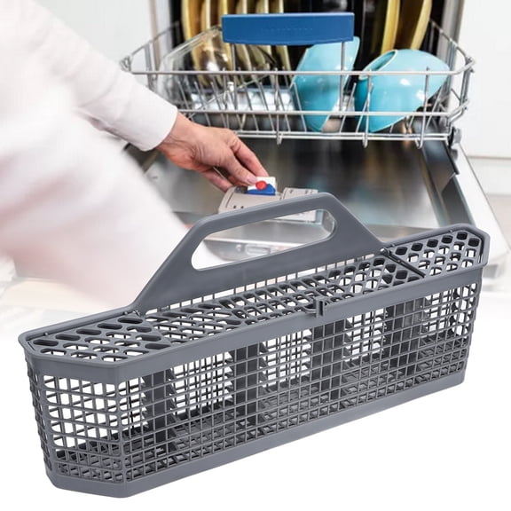 OTVIAP Dishwasher Storage Basket Universal Plastic Dishwasher Cutlery Silverware Basket for GE WD28X10128,Dishwasher Silverware Basket,Universal Dishwasher Cutlery Basket