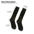 thumbnail image 2 of Naloa Golden Spider Web Thigh High Socks Extra Long Stretchy Sock Women Over Knee High Opaque Stocking Daily Wear, 2 of 6
