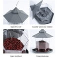 thumbnail image 5 of Walbest 1 Set Bird Feeder Large Capacity Convenient Transparent House Shape Bird Hanging Food Container, 5 of 7